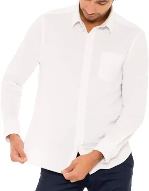Untucked Shirts for Men Long Sleeve - Dry Fit Untuck Casual Shirt - Slim Fit