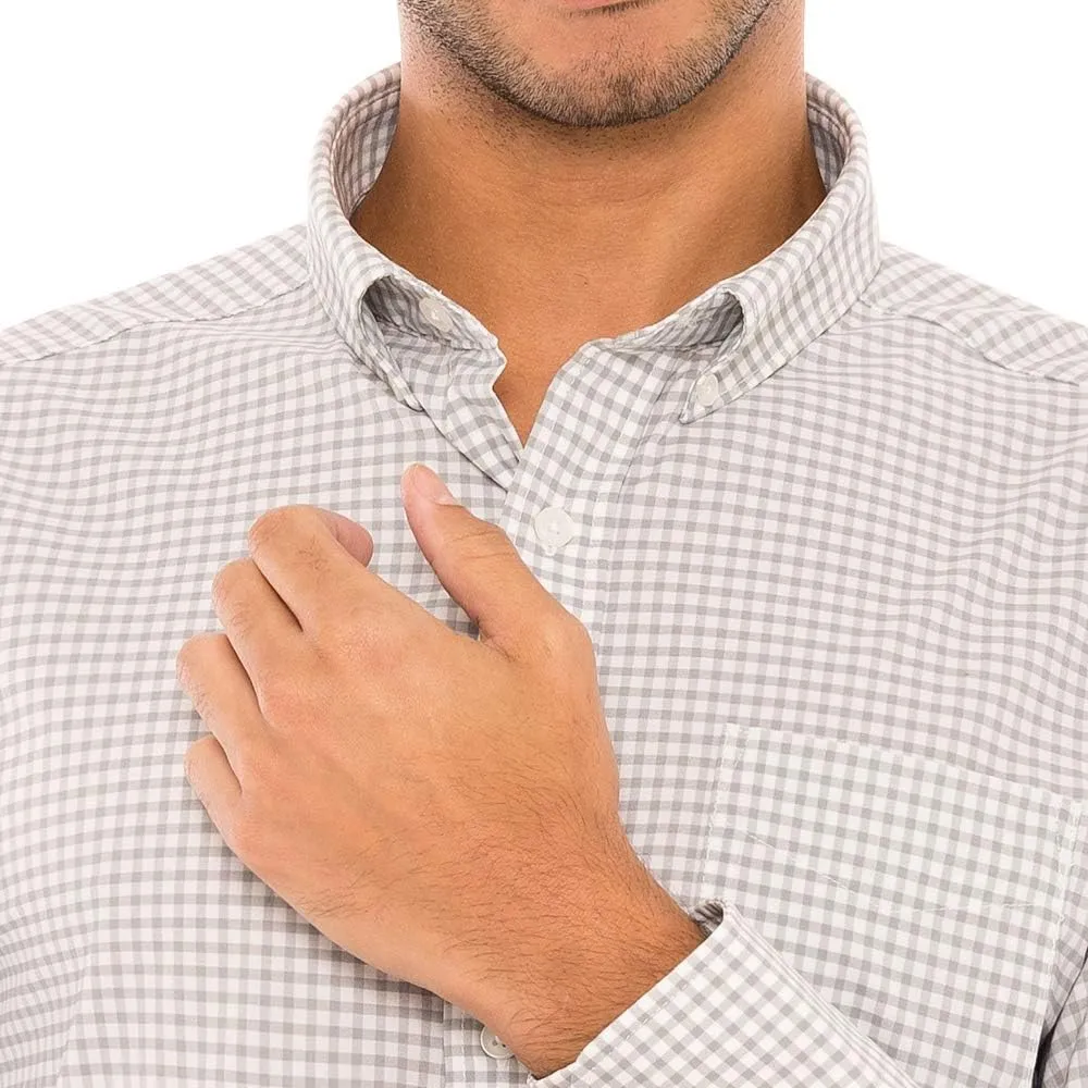 Untucked Shirts for Men Long Sleeve - Dry Fit Untuck Casual Shirt - Slim Fit