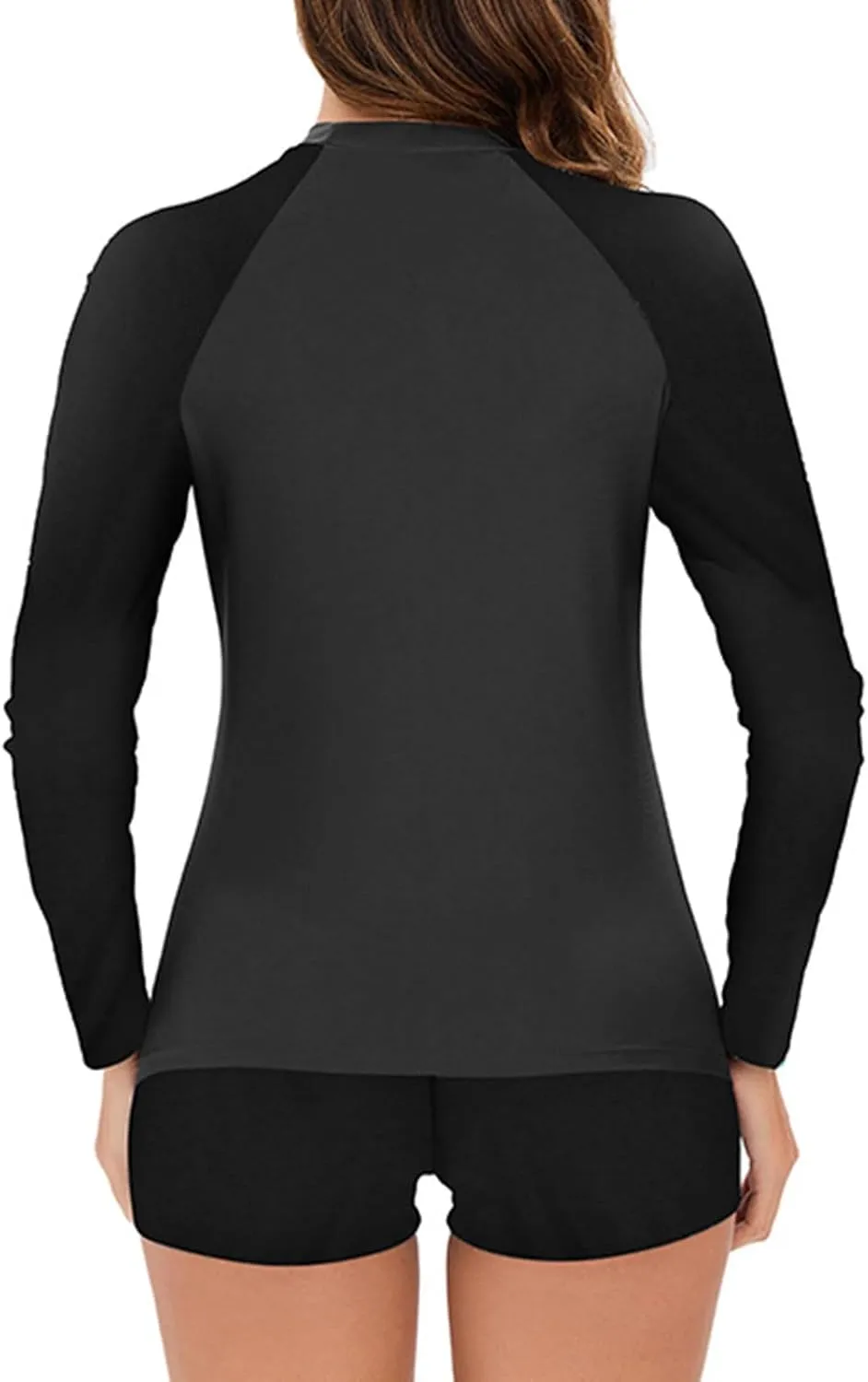 Women Long Sleeve One Piece Boyleg Swimsuit Front Zipper Surfing Bathing Suit Tummy Control Slim Swimwear 2025