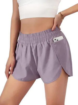 Women's Athletic Shorts with Pockets - Quick-Dry Workout Running Shorts for Gym, Yoga & Casual Wear