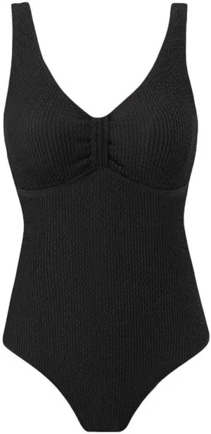 Women's Gorgeous Knitted Texture 1 Piece Swimsuit Slimming Deep V Sexy Backless Tummy Control Swimwear Bathing