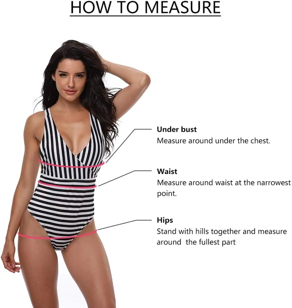 Women's One Piece Swimsuits Hign Waist Backless Tummy Control Swimsuit Slimming Push up Bathing Suit for Summer