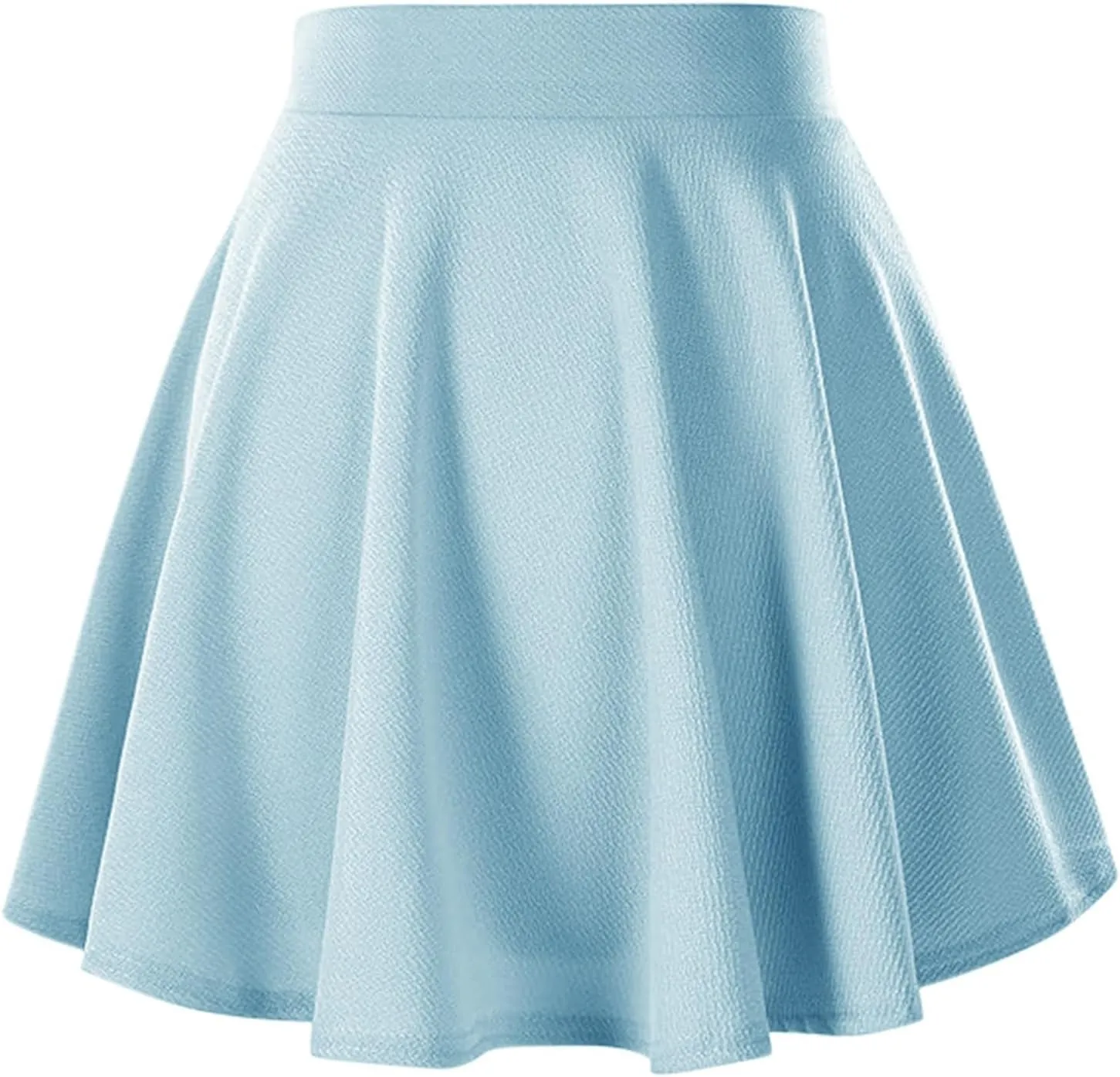 Women's Pleated Mini Skater Skirt Stretch Basic School Cheerleader Tennis Skirt Comfy Casual Uniform 2025 Summer