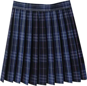 Women's Pleated Mini Skirts and Tie 3 Piece Sets Sexy Cute Plaid Skirt High Waisted A-Line Swing Lingerie Skirt