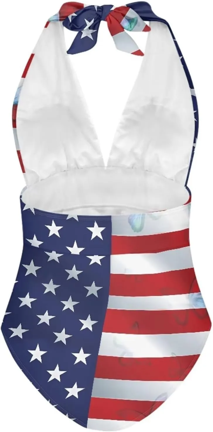 Women's Sexy Bikini Swimsuits Sexy One Piece Bikini Swimsuit Tummy Control Bathing Suits V Neck Halter Bikini S-3XL