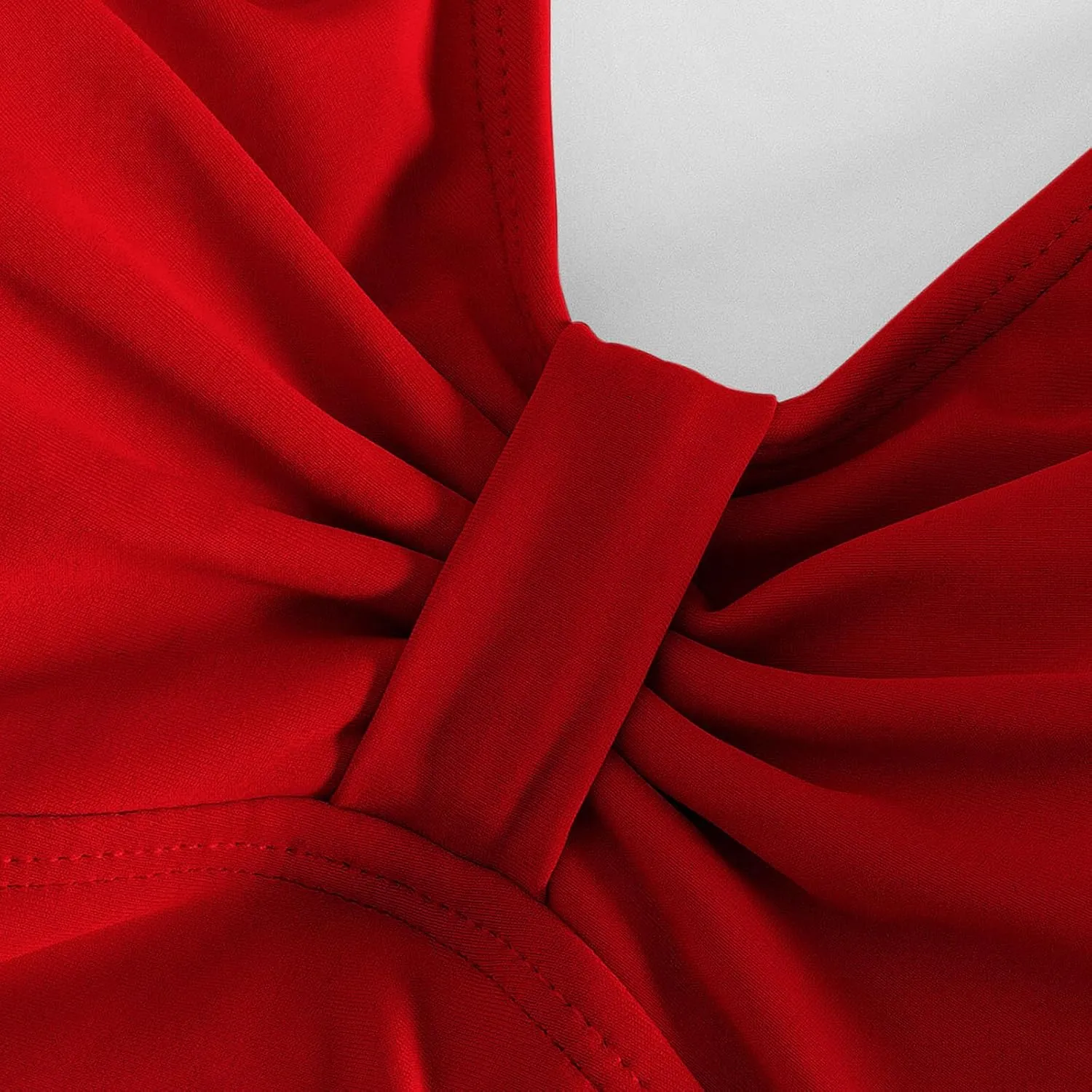 Women's Swimsuits Modest One Piece Ruched Halter Bathing Suits Backless 2025 Trendy Beach Party Swimwear Bult in Bra