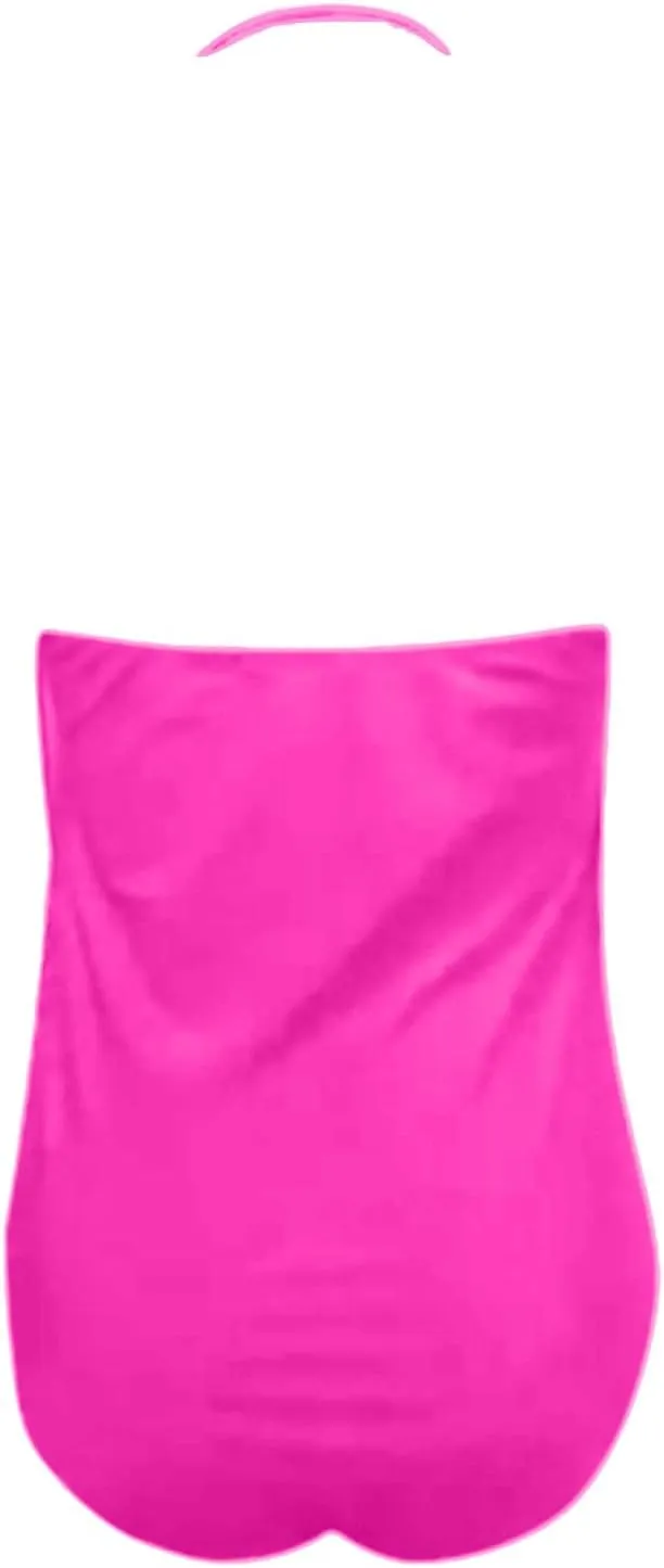 Women's Swimsuits One Piece Tummy Control Bathing Suits for Women Square Neck Backless Ruched Swimwear