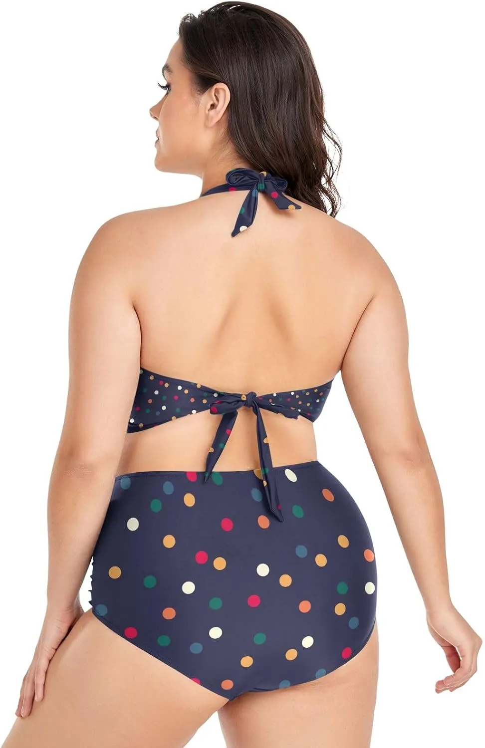 Women's Two Piece Swimsuits High Waisted Strapless Bikini Sets Women Swimsuit Plus Size Bikini Set