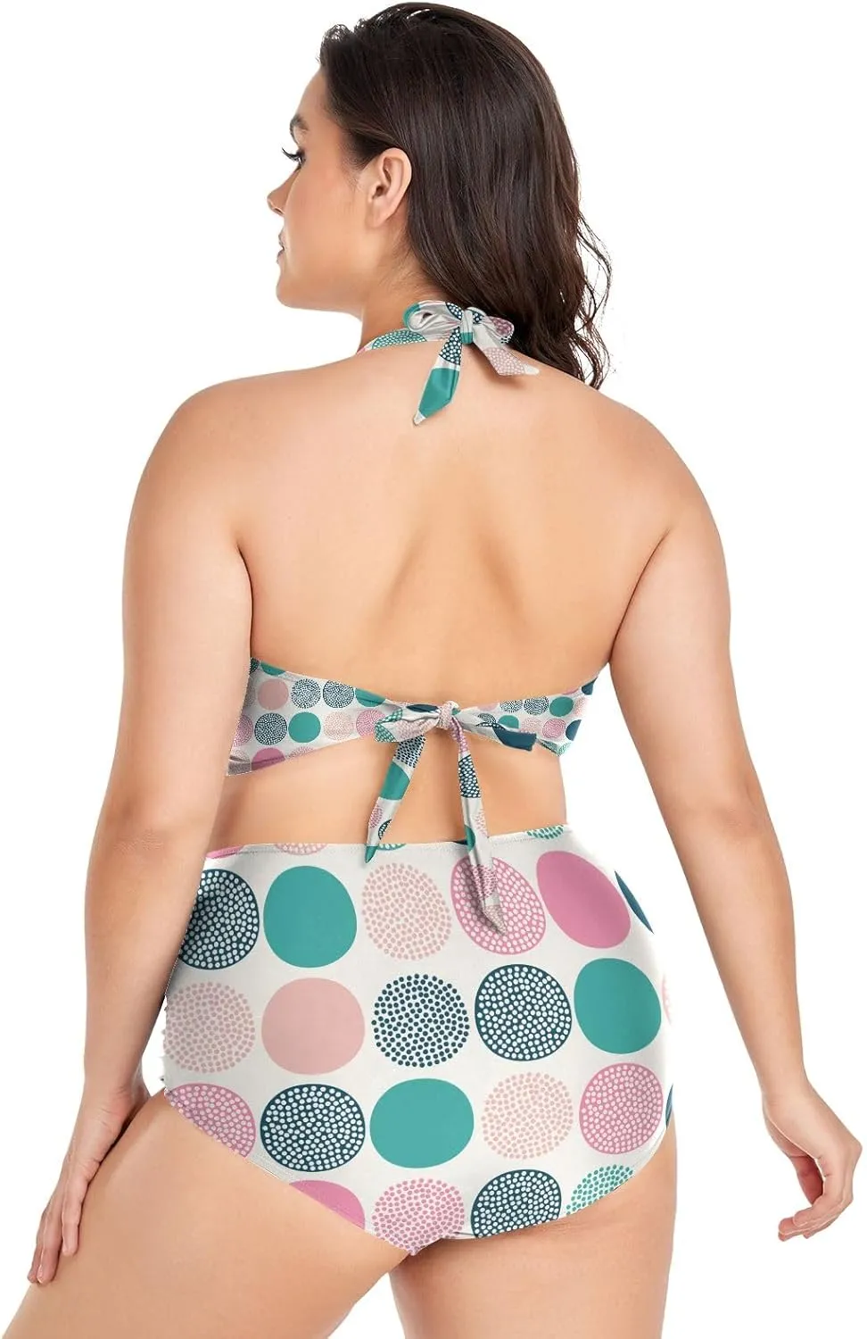 Women's Two Piece Swimsuits High Waisted Strapless Bikini Sets Women Swimsuit Plus Size Bikini Set