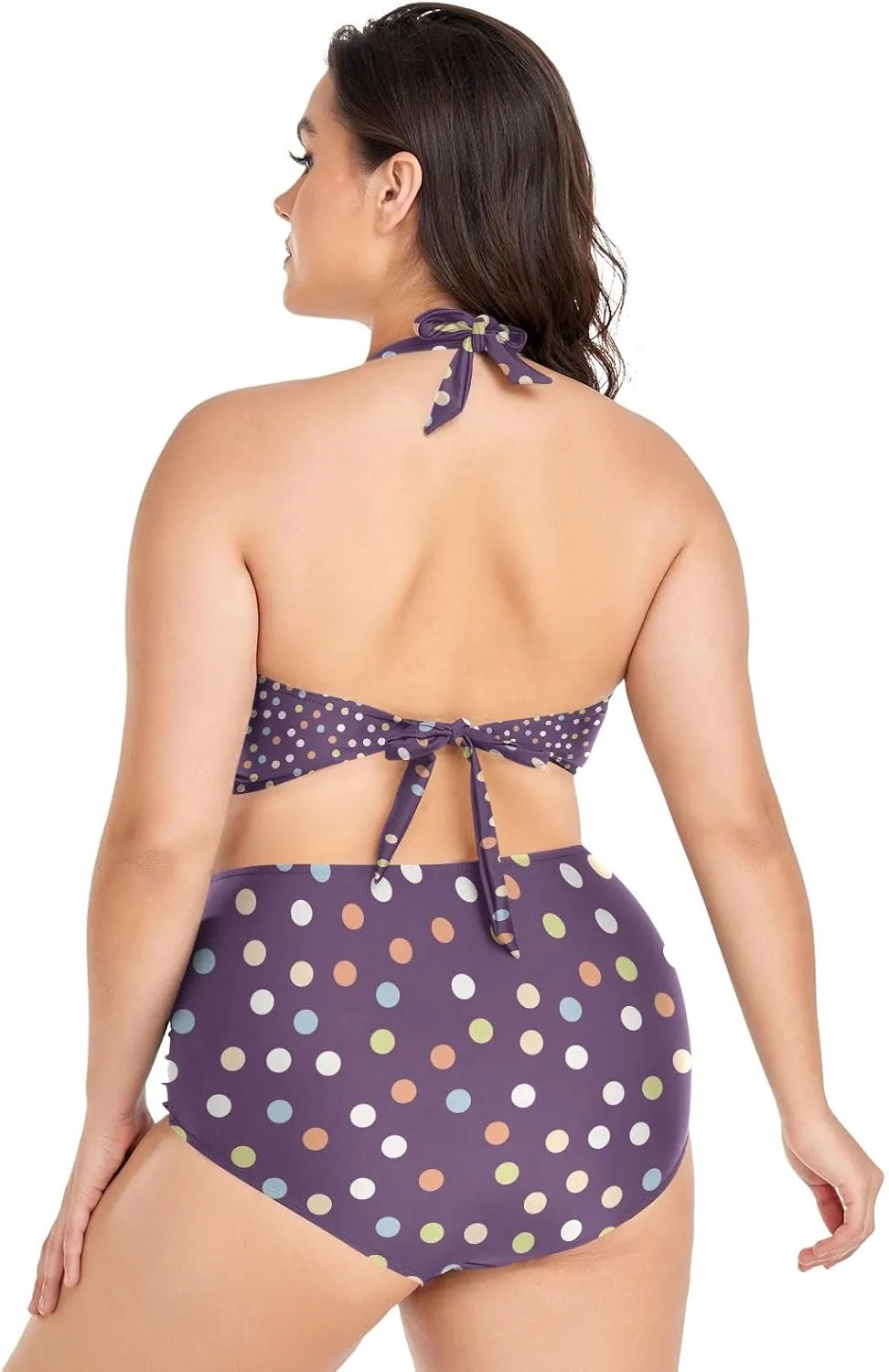Women's Two Piece Swimsuits High Waisted Strapless Bikini Sets Women Swimsuit Plus Size Bikini Set