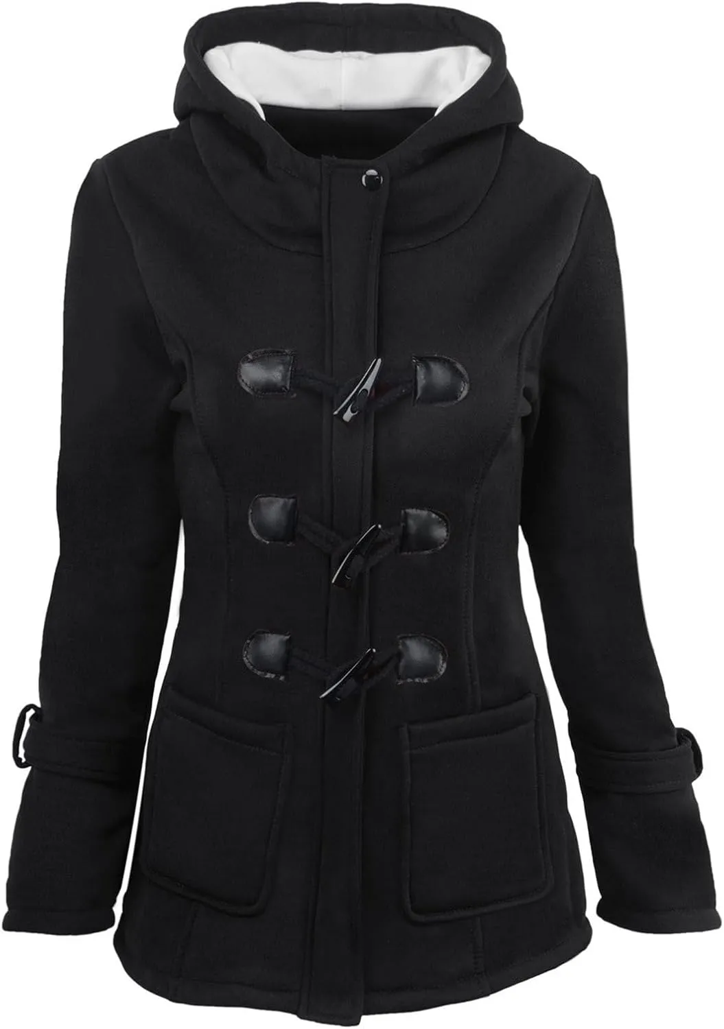 Womens Winter Warm Coat Plus Size Casual Fleece Sherpa Lined Hoodie Jackets Thicken Military Hooded Parkas Puffer Down Jacket