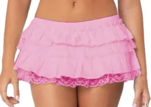 Y2k Lace Mini Skirt Women Ruffle Layered Low Waist Pleated Short Skirt Flowy Lace Mini Skirt Party Streetwear