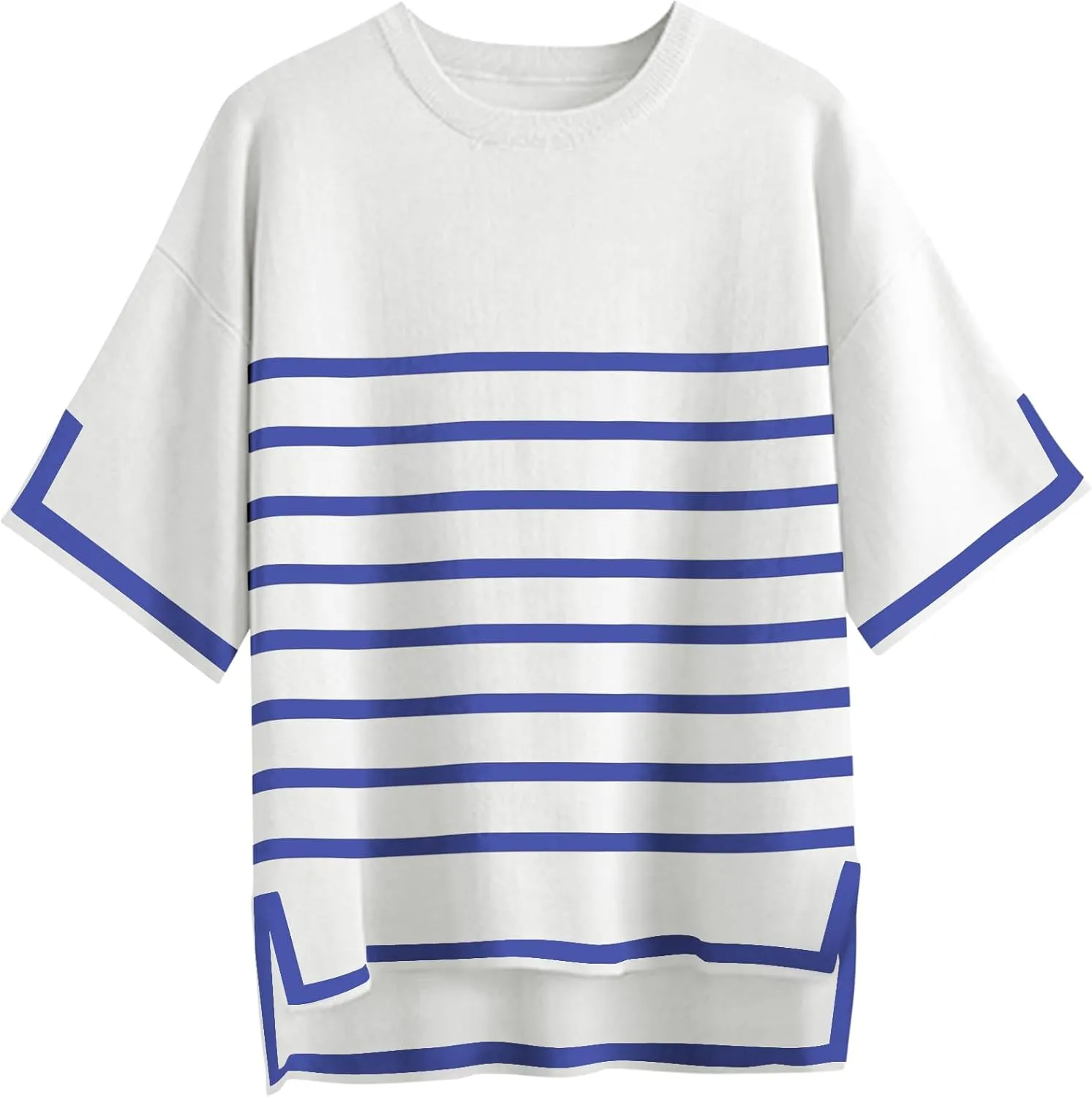 Zeagoo Womens Knit Short Sleeve Tops Summer Pullover Blouse Basic Casual Shirt